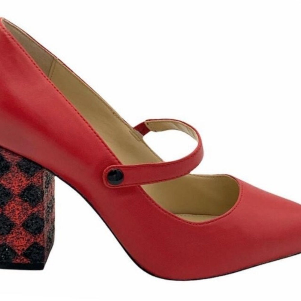 Katy Perry - Red Mary Jane Block Heel